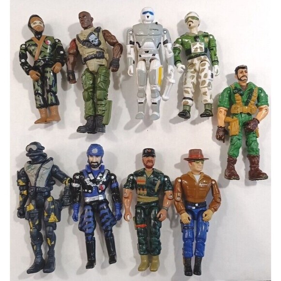 Lanyard The Corpse Set of 9 Action Figures Loose - Frogman Crash Sarge Bengal - Picture 1 of 16